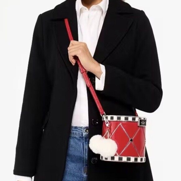 KATE SPADE Oh What Fun Toy Store 3D Drum Crossbody Bag Holiday Christmas Gift - Picture 3 of 7